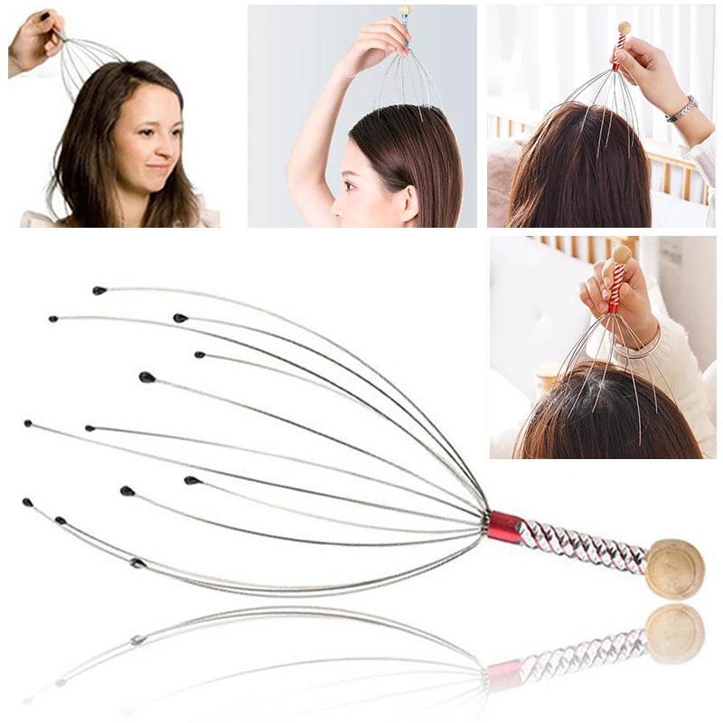 أداة تدليك فروة الرأس لتعزيز صحة الشعر ونموه